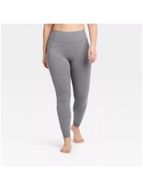 NWT all in motion Gray Leggings - Heather Gray no side pockets plus size 4X